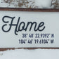 Personalized Home Coordinates Sign