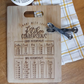 Engraved. Kitchen Conversion Chart  | Bamboo Cutting Board