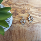 Laser Cut Wood Earrings | Lotus Flower