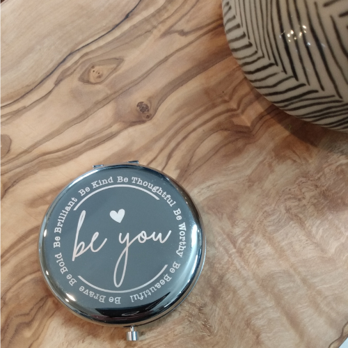 Engraved. Compact Mirror